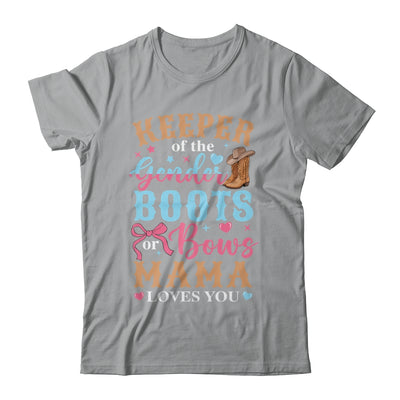 Boots Or Bows Mama Loves You Gender Reveal Family Matching Shirt & Hoodie | teecentury