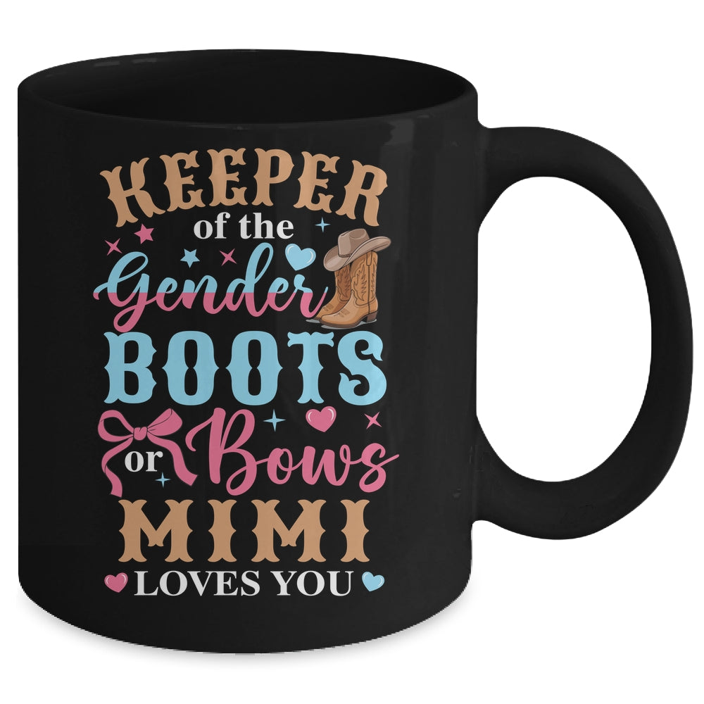 Boots Or Bows Mimi Loves You Gender Reveal Family Matching Mug | teecentury