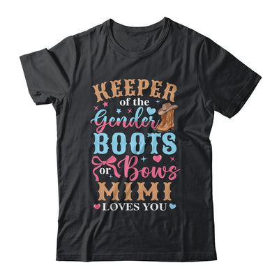 Boots Or Bows Mimi Loves You Gender Reveal Family Matching Shirt & Hoodie | teecentury