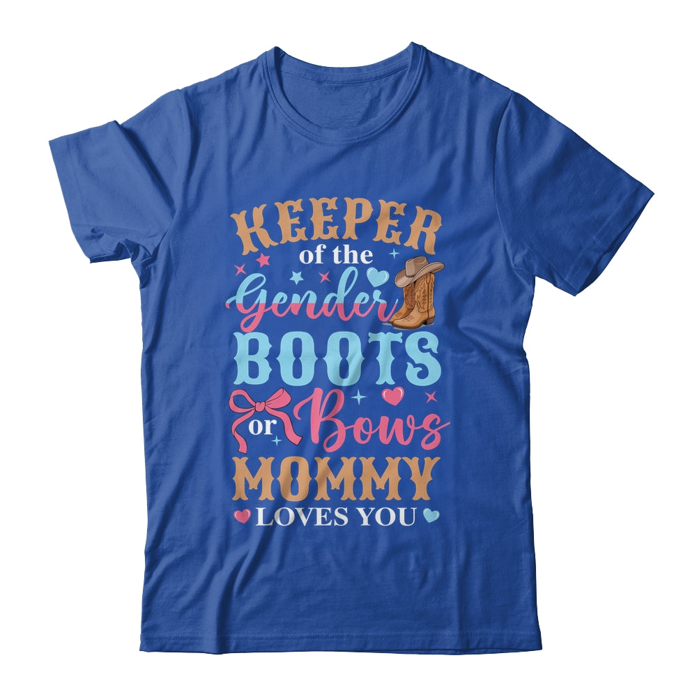 Boots Or Bows Mommy Loves You Gender Reveal Family Matching Shirt & Hoodie | teecentury