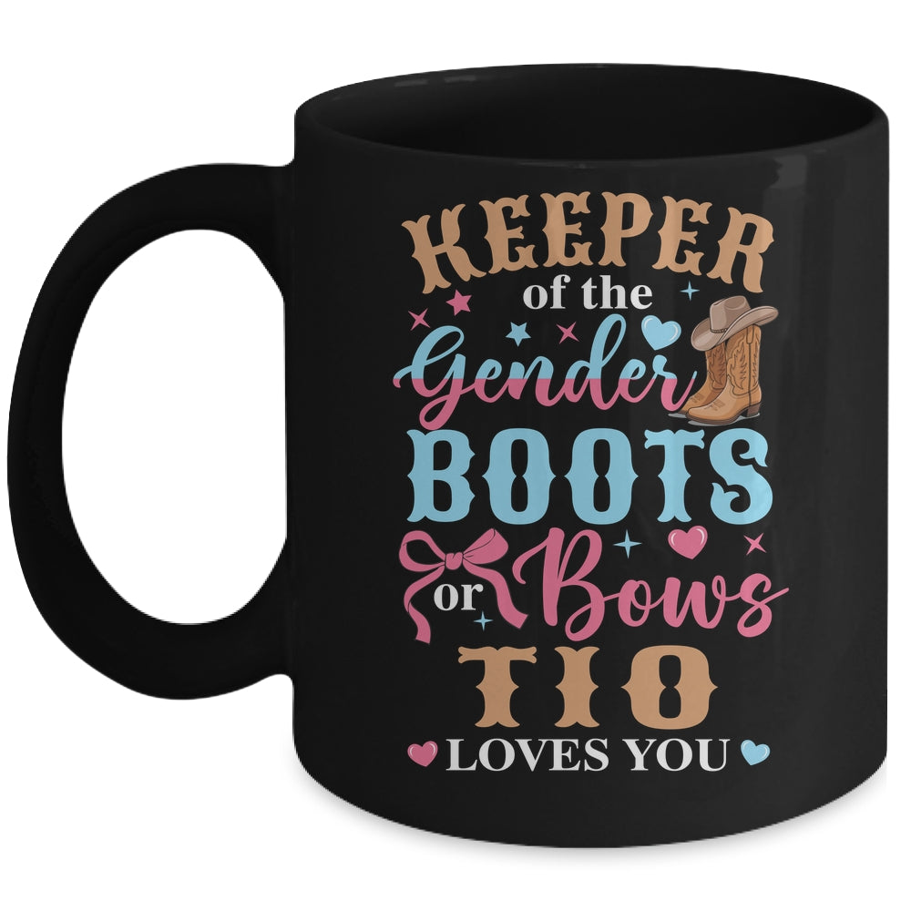 Boots Or Bows Tio Loves You Gender Reveal Family Matching Mug | teecentury