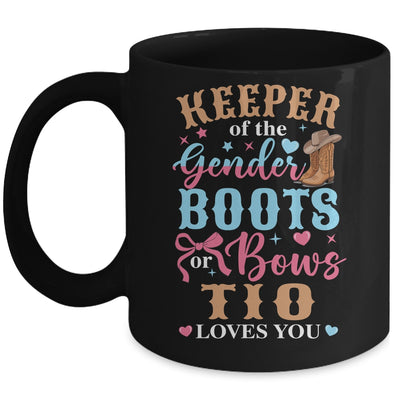 Boots Or Bows Tio Loves You Gender Reveal Family Matching Mug | teecentury