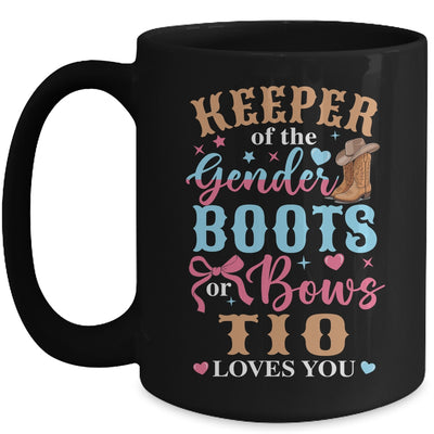 Boots Or Bows Tio Loves You Gender Reveal Family Matching Mug | teecentury