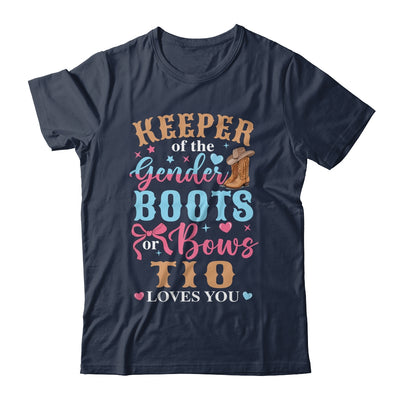 Boots Or Bows Tio Loves You Gender Reveal Family Matching Shirt & Hoodie | teecentury