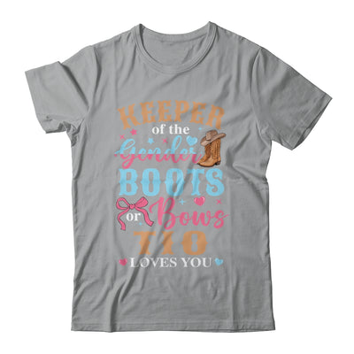 Boots Or Bows Tio Loves You Gender Reveal Family Matching Shirt & Hoodie | teecentury