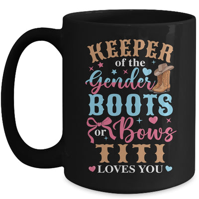 Boots Or Bows Titi Loves You Gender Reveal Family Matching Mug | teecentury