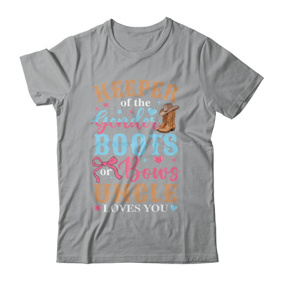 Boots Or Bows Uncle Loves You Gender Reveal Family Matching Shirt & Hoodie | teecentury
