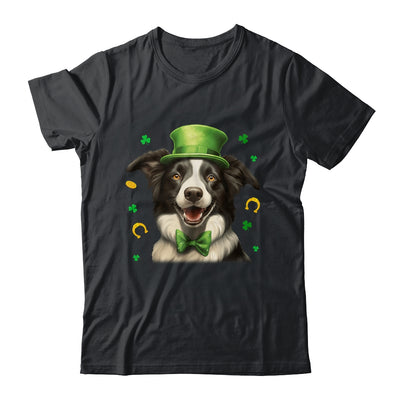 Border Collie St Patricks Day Leprechaun Shamrock Irish Shirt & Hoodie | teecentury