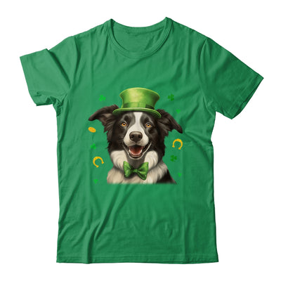 Border Collie St Patricks Day Leprechaun Shamrock Irish Shirt & Hoodie | teecentury