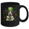 Border Collie St Patricks Day Leprechaun Shamrock Irish Mug | teecentury