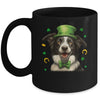 Border Collie St Patricks Day Leprechaun Shamrock Irish Mug | teecentury