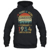 Born February 1954 70th Birthday Vintage 1954 70 Year Old Shirt & Hoodie | teecentury