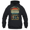 Born February 1964 60th Birthday Vintage 1964 60 Year Old Shirt & Hoodie | teecentury