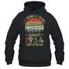 Born January 1954 70th Birthday Made In 1954 70 Year Old Shirt & Hoodie | teecentury