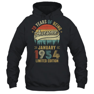 Born January 1954 70th Birthday Made In 1954 70 Year Old Shirt & Hoodie | teecentury