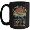 Born January 1979 45th Birthday Made In 1979 45 Year Old Mug | teecentury