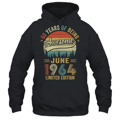 Born June 1964 60th Birthday Vintage 1964 60 Year Old Shirt & Hoodie | teecentury