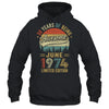 Born June 1974 50th Birthday Vintage 1974 50 Year Old Shirt & Hoodie | teecentury