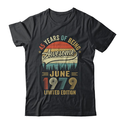 Born June 1979 45th Birthday Vintage 1979 45 Year Old Shirt & Hoodie | teecentury