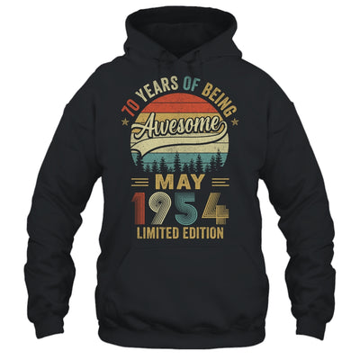 Born May 1954 70th Birthday Vintage 1954 70 Year Old Shirt & Hoodie | teecentury