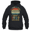 Born May 1959 65th Birthday Vintage 1959 65 Year Old Shirt & Hoodie | teecentury