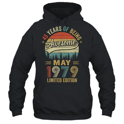 Born May 1979 45th Birthday Vintage 1979 45 Year Old Shirt & Hoodie | teecentury