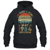 Born May 1984 40th Birthday Vintage 1984 40 Year Old Shirt & Hoodie | teecentury