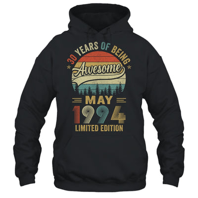 Born May 1994 30th Birthday Vintage 1994 30 Year Old Shirt & Hoodie | teecentury