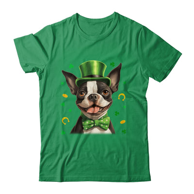 Boston Terrier St Patricks Day Leprechaun Shamrock Irish Shirt & Hoodie | teecentury
