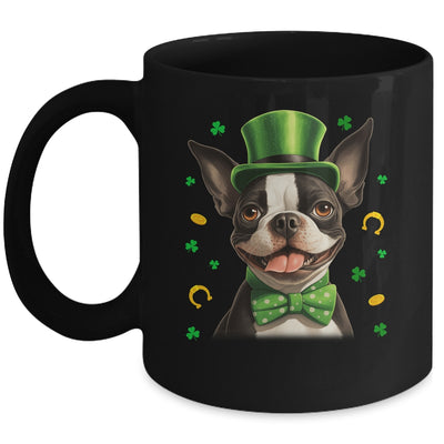 Boston Terrier St Patricks Day Leprechaun Shamrock Irish Mug | teecentury