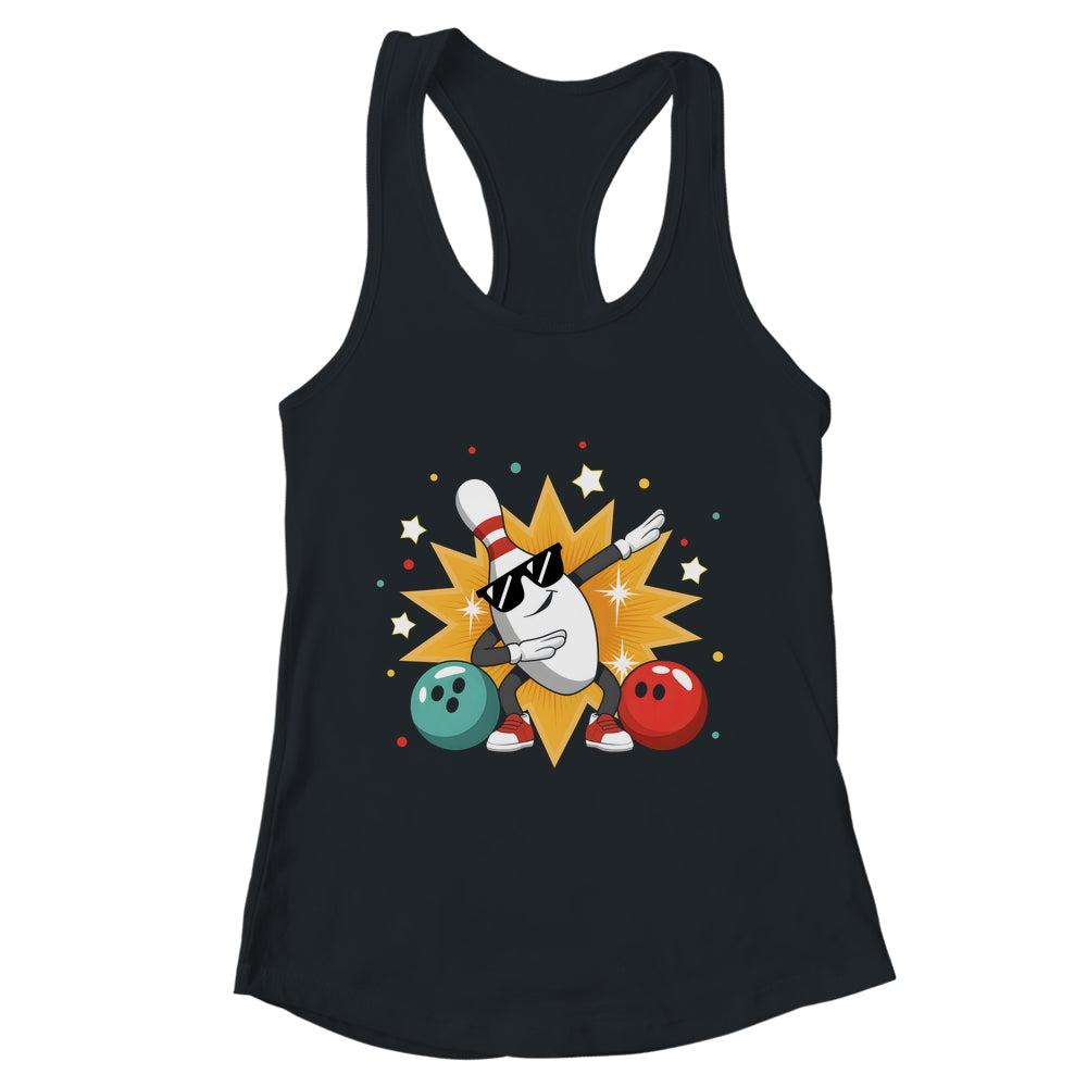 Bowling Pin Dabbing Sunglasses Bowler Player Men Women Kids Shirt & Tank Top | teecentury