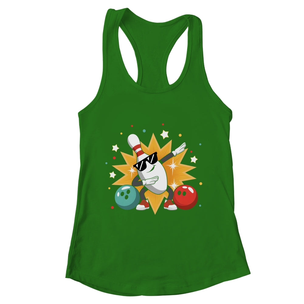 Bowling Pin Dabbing Sunglasses Bowler Player Men Women Kids Shirt & Tank Top | teecentury