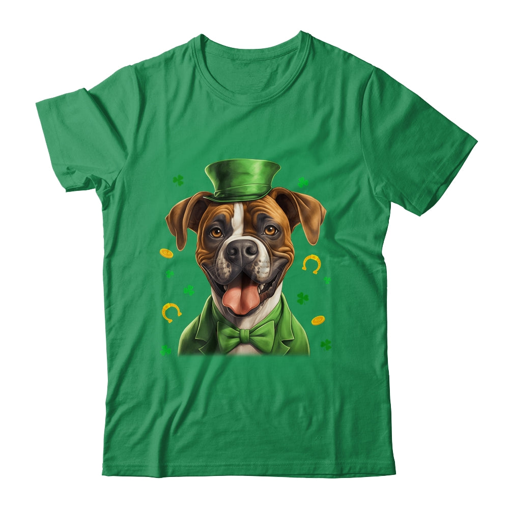 Boxer St Patricks Day Leprechaun Shamrock Irish Shirt & Hoodie | teecentury