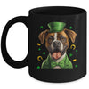 Boxer St Patricks Day Leprechaun Shamrock Irish Mug | teecentury