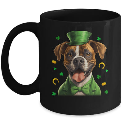 Boxer St Patricks Day Leprechaun Shamrock Irish Mug | teecentury
