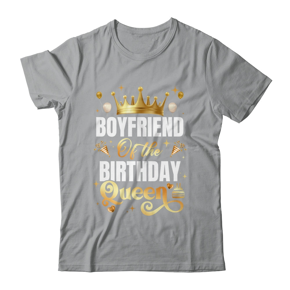 Boyfriend Of The Birthday Queen Funny Matching Birthday Party Shirt & Hoodie | teecentury
