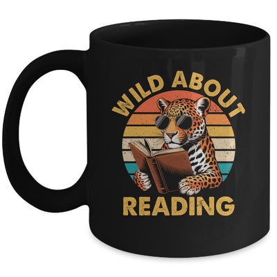 Boys Animal Print Wild About Reading Cheetah Book Lover Mug | teecentury