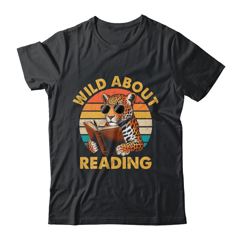 Boys Animal Print Wild About Reading Cheetah Book Lover Shirt & Hoodie | teecentury