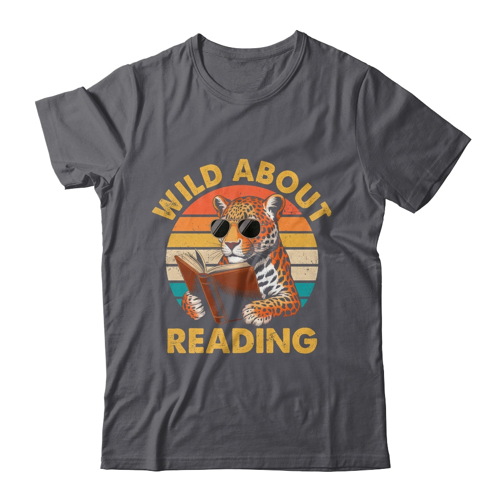 Boys Animal Print Wild About Reading Cheetah Book Lover Shirt & Hoodie | teecentury