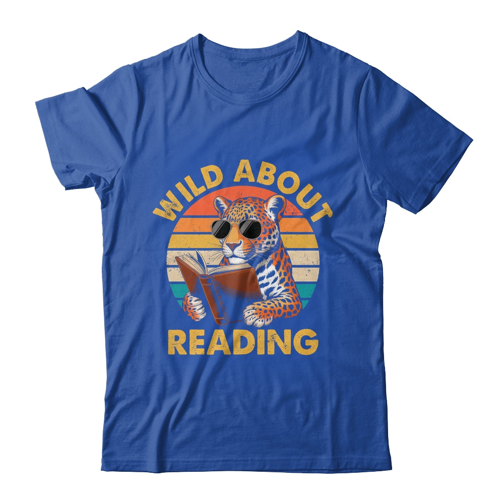 Boys Animal Print Wild About Reading Cheetah Book Lover Shirt & Hoodie | teecentury
