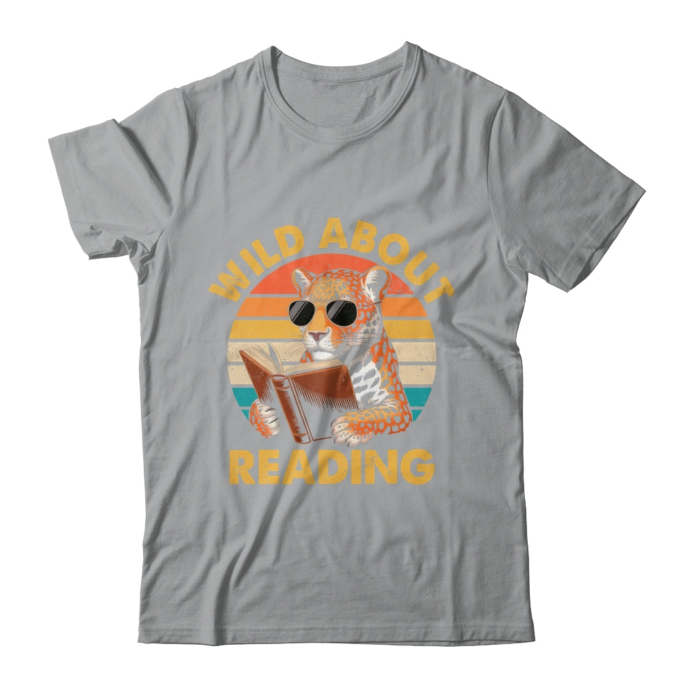 Boys Animal Print Wild About Reading Cheetah Book Lover Shirt & Hoodie | teecentury