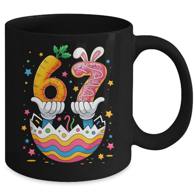 Boys Girls Easter Eggs Funny Bunny Six Seven 67 Memes 6 7 Mug | teecentury