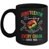 Breaking Every Chain Since 1865 Women Men Juneteenth Freedom Mug | teecentury