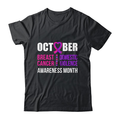 Breast Cancer And Domestic Violence Awareness Month Shirt & Hoodie | teecentury
