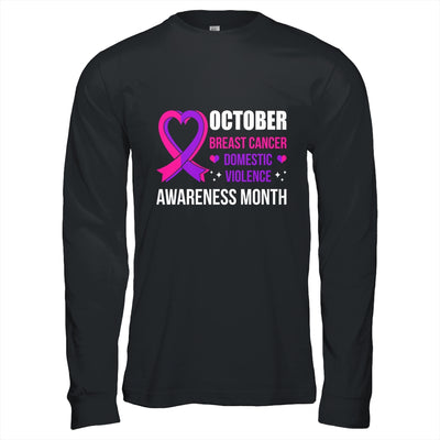 Breast Cancer Awareness And Domestic Violence Awareness Shirt & Hoodie | teecentury