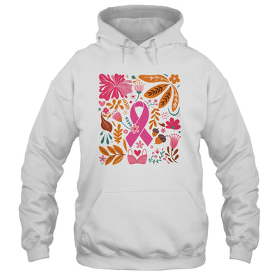 Breast Cancer Awareness Ribbon Boho Floral We Wear Pink Shirt & Tank Top | teecentury