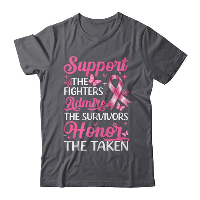 Breast Cancer Awareness Support Fighters Admire Survivors Shirt & Tank Top | teecentury