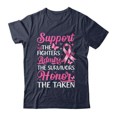 Breast Cancer Awareness Support Fighters Admire Survivors Shirt & Tank Top | teecentury