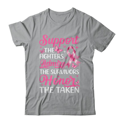 Breast Cancer Awareness Support Fighters Admire Survivors Shirt & Tank Top | teecentury