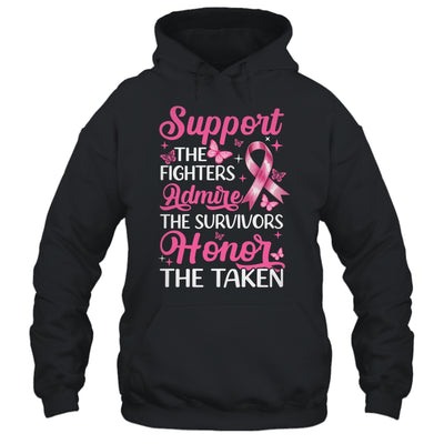 Breast Cancer Awareness Support Fighters Admire Survivors Shirt & Tank Top | teecentury